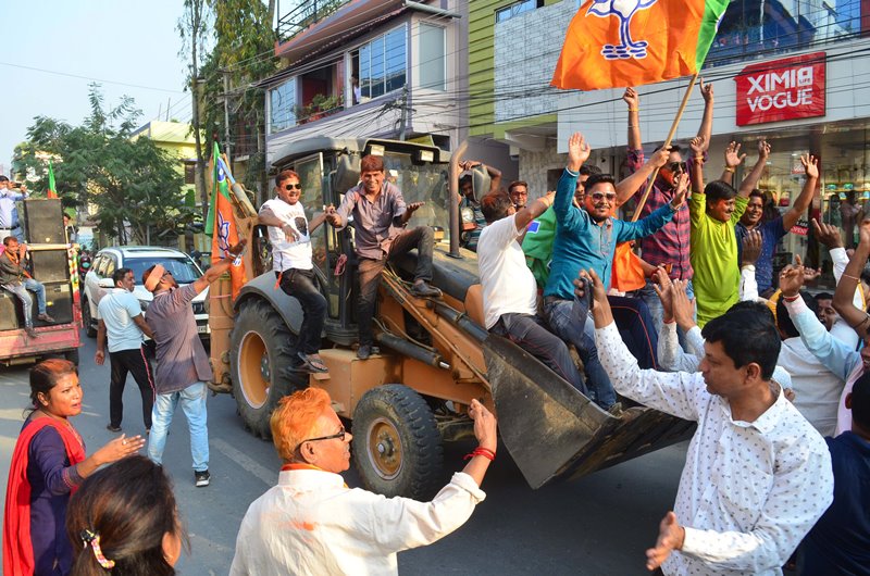 Election 2022: Glimpses of celebrations as BJP retains UP, two other states and AAP sweep Punjab