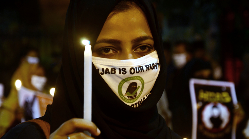 Hijab row: Candlelight protests held in Kolkata