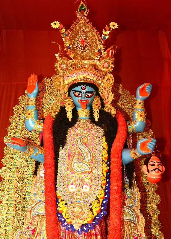 Kids dress as Maa Kali, Lord Shiva in Kolkata pandal during Kali Puja