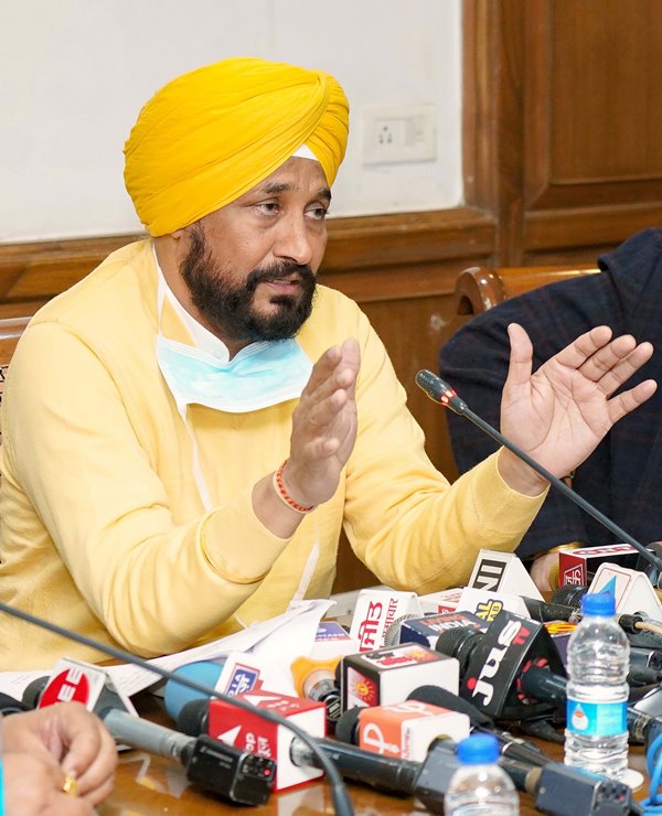 Punjab CM Channi spoke to media on Wednesday