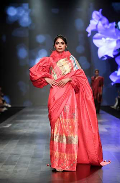 Sanjukta Dutta brings colourful festive fervour at Lakme Fashion Week