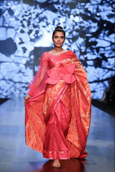 Sanjukta Dutta brings colourful festive fervour at Lakme Fashion Week