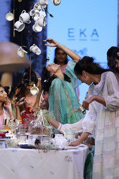 Eka showcases the spring summer collection at the Lakme Fashion Week 2022