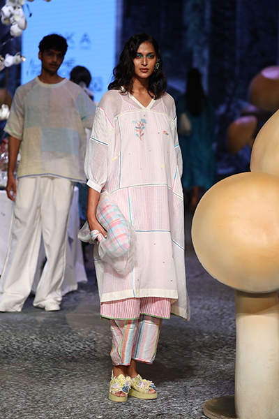 Eka showcases the spring summer collection at the Lakme Fashion Week 2022