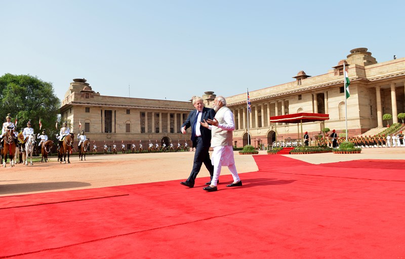 Boris Johnson, PM Modi meet in New Delhi