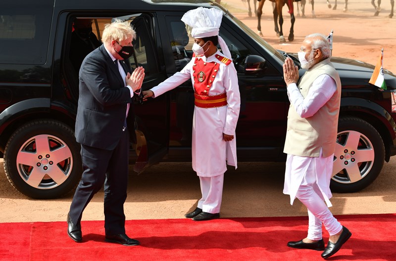 Boris Johnson, PM Modi meet in New Delhi