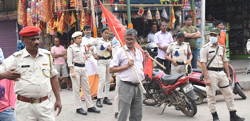 Bharat Bandh against Centre's economic and labour policies