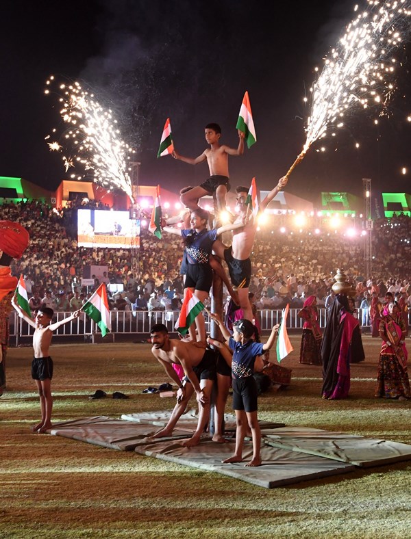 PM Modi addresses gathering at Ahmedabad's 11th Khel Mahakumbh
