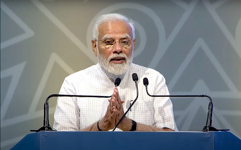 PM Modi inaugurates Bharat Drone in Delhi