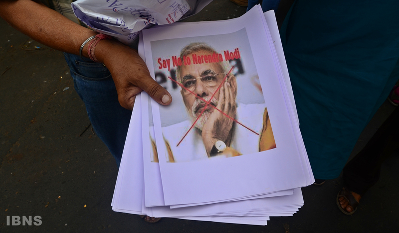 Youth Congress activists protest Rahul Gandhi's disqualification from Lok Sabha