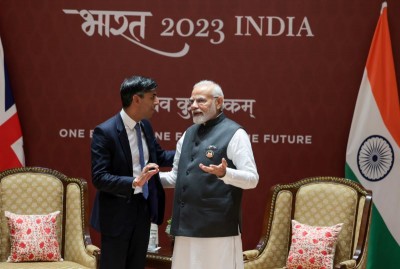 PM Modi, British PM Sunak discuss free trade deal