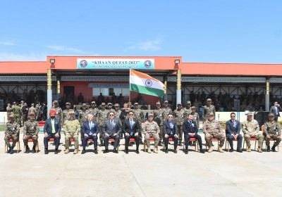 Indian Army contingent participates in multinational joint exercise in Mongolia
