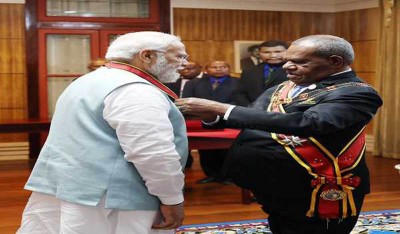 PM Narendra Modi conferred with Papua New Guinea's highest civilian honour