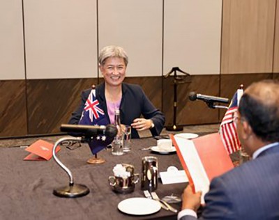 Australian Foreign Minister Penny Wong arrives in India for G20 meeting