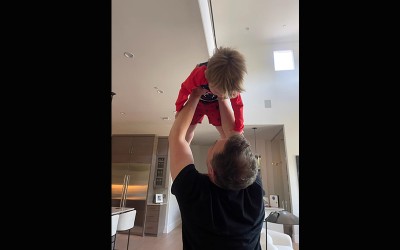 Elon Musk's playful image with son becomes an instant hit on X