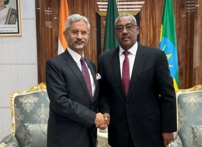 EAM Jaishankar meets Ethiopian counterpart in Addis Ababa