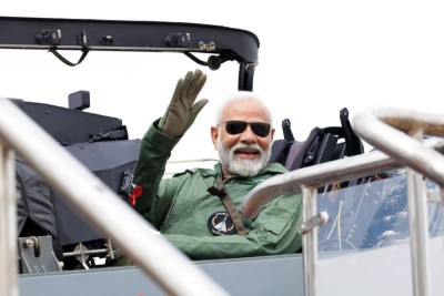 PM Modi takes sortie on Tejas aircraft, shares 'incredibly enriching' experience