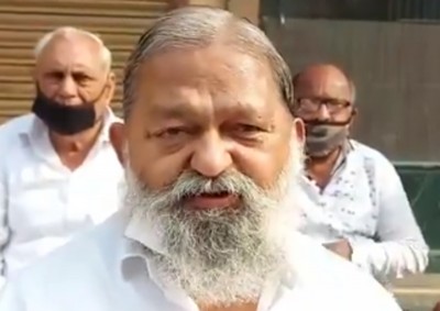 Haryana Home Minister Anil Vij's convoy hit by truck