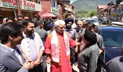 Terrorism victims express gratitude to Jammu and Kashmir LG Manoj Sinha for establishing peace