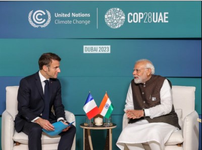 COP28: PM Modi, French Prez Macron discuss climate, civil nuclear cooperation on sidelines