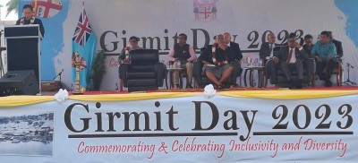 MoS Rajkumar Ranjan Singh visits Fiji, attends Girmit Day celebrations