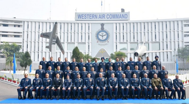 Air Chief Marshal VR Chaudhari attends Commanders Conference of Western Air Command