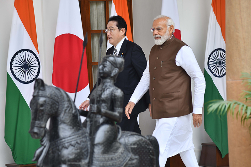 In Images: Modi, Japan PM Fumio Kishida hold talks in New Delhi