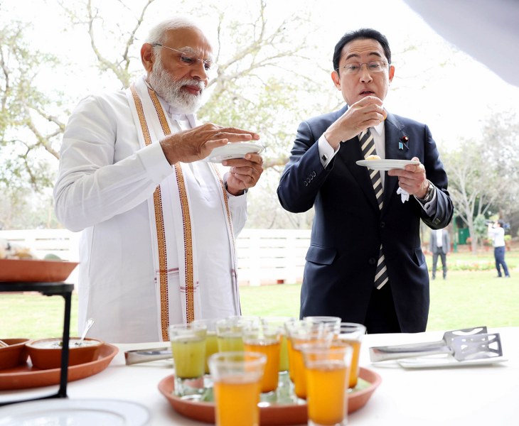 In images :Modi, Japan PM Fumio Kishida visits Buddha Jayanti Park