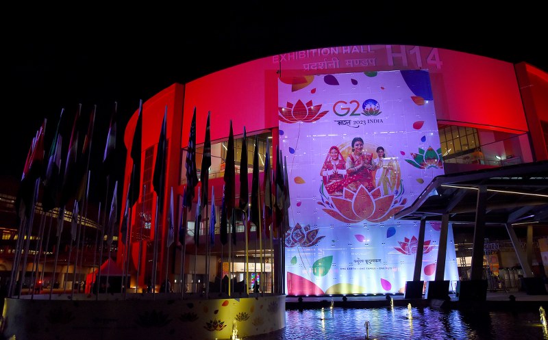 Glimpses of lighting at Delhi's Pragati Maidan ahead of G20 Summit