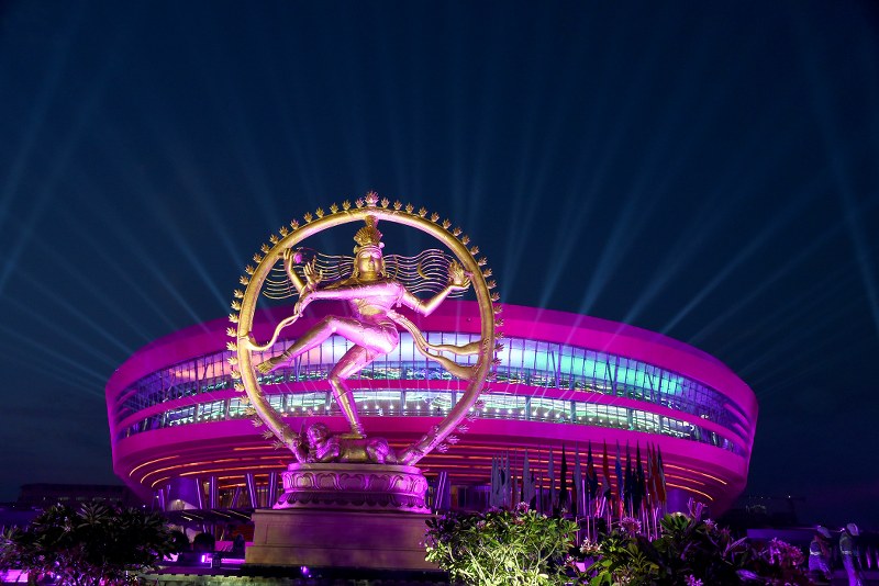 Glimpses of lighting at Delhi's Pragati Maidan ahead of G20 Summit