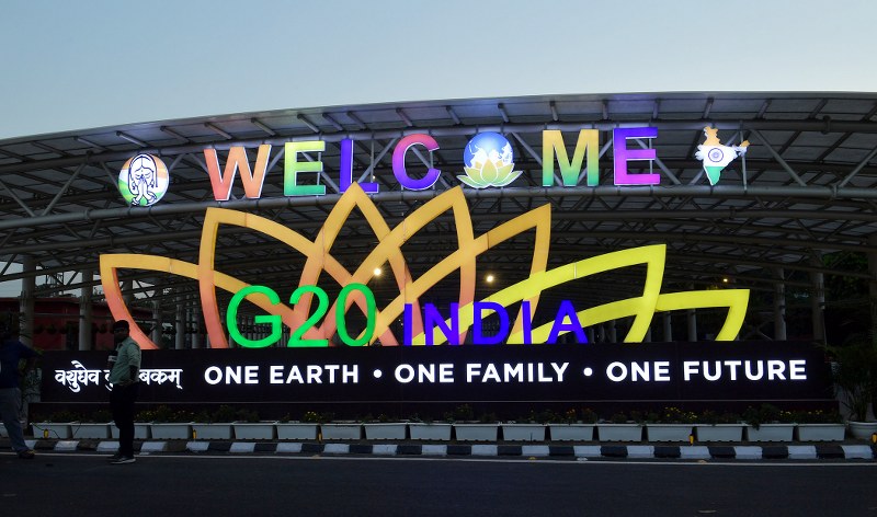 Glimpses of lighting at Delhi's Pragati Maidan ahead of G20 Summit