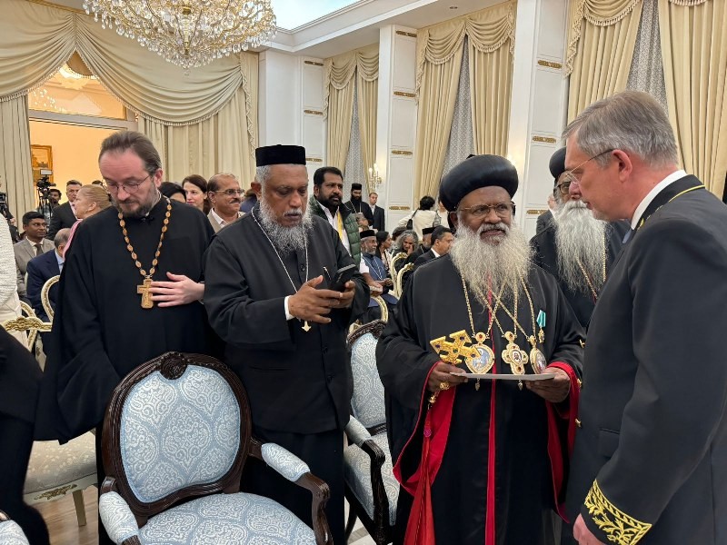 Russian Embassy in India confers Order of Friendship to Syrian Orthodox Church head