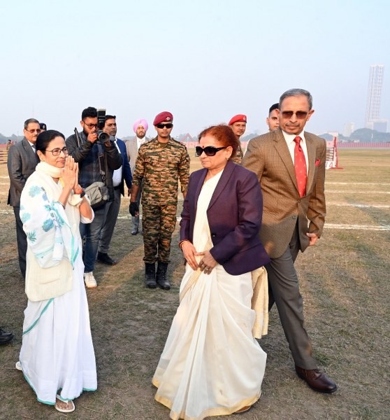 Mamata Banerjee attends Military Tattoo event for first time at Eastern Command in Kolkata