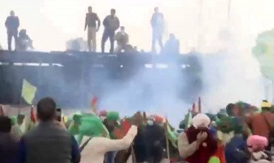 Police use tear gas near Shambhu border as protesting farmers resume march to Delhi today