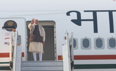 PM Modi emplanes for a visit to Kuwait