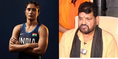 BJP tells Brij Bhushan Sharan Singh to refrain from comments on Vinesh Phogat and Bajrang Punia