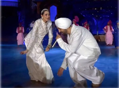 Karisma Kapoor and Diljit Dosanjh groove to 'Kinni Kinni' at Anant- Radhika's pre-wedding bash in Jamnagar