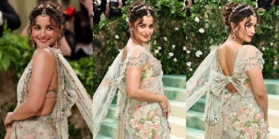 Alia Bhatt wears Sabyasachi saree at Met Gala 2024 paying 'homage to nature's beauty'