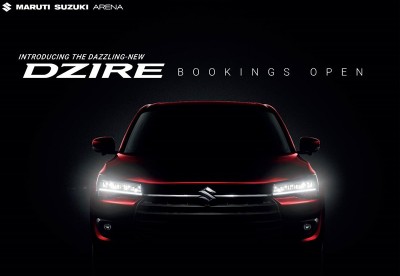 Pre-booking for Maruti Suzuki's  4th Generation Dzire is now open