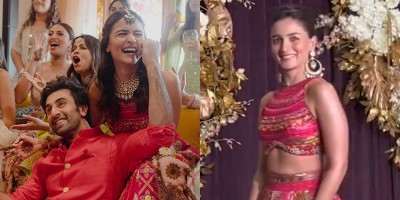 Alia Bhatt repeats her lehenga from mehendi at Manish Malhotra's Diwali bash