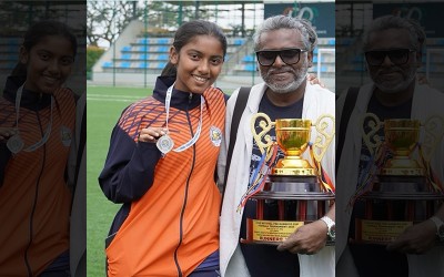 I am relieving my dreams with Norah: Dibyendu Bhattacharya shares heartfelt note as his daughter Norah wins silver medal in CISCE Nationals Pre Subroto-Cup