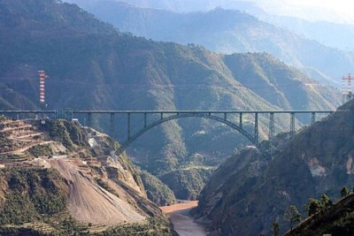 World's highest rail bridge: Railway officials make crucial inspection on Chenab river