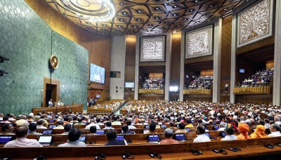 Parliament's Lok Sabha and Rajya Sabha adjourned for the day amid uproar