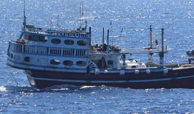 Indian Navy's warship INS Sumitra rescues hijacked Iranian fishing vessel