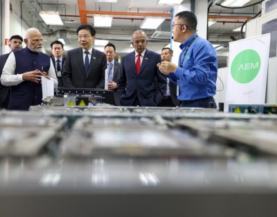 PM Narendra Modi visits Singapore's major semiconductor company AEM