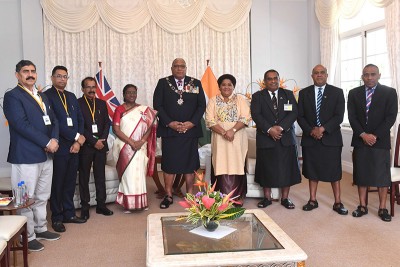 Indian President Droupadi Murmu receives Fiji's highest civilian honour