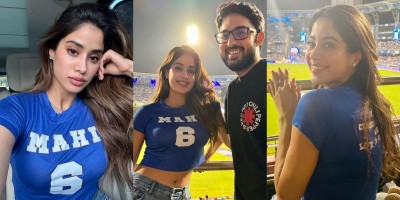 Janhvi Kapoor as 'Mrs. Mahi' grabs limelight at Wankhede in mega IPL clash