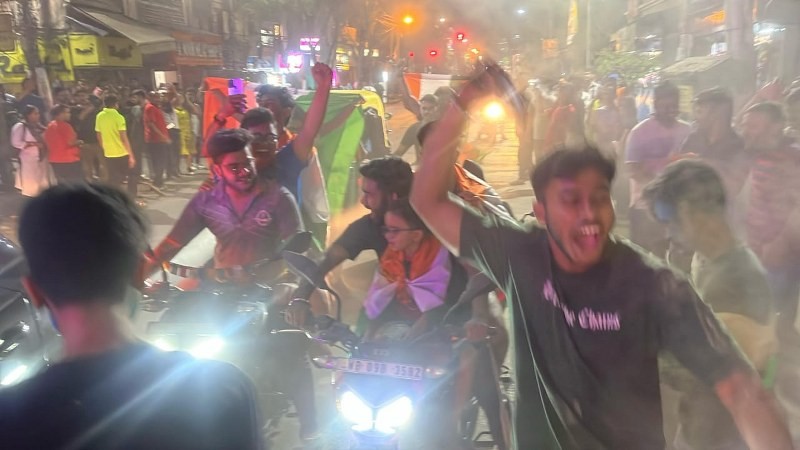 India celebrates Champions Trophy victory