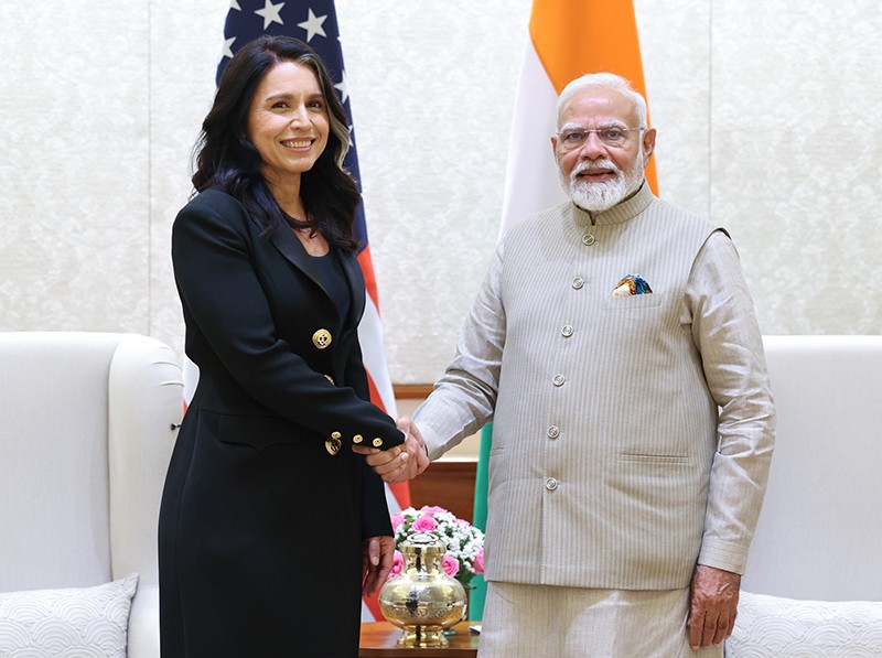 In Images: PM Modi meets Tulsi Gabbard in New Delhi