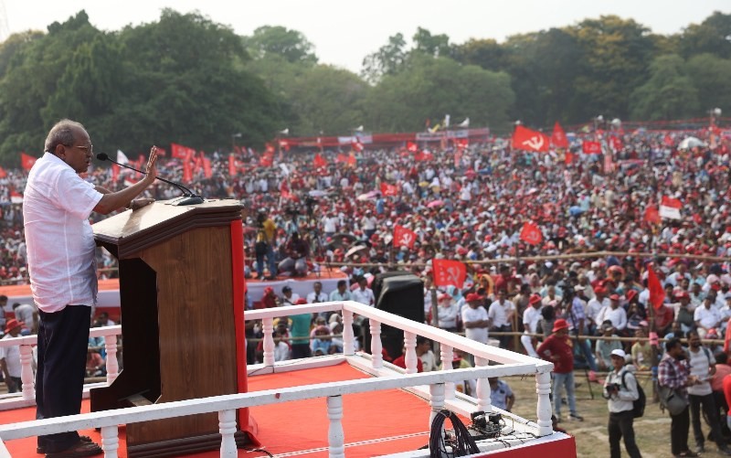 Left organisations host rally at iconic Brigade Parade Ground in Kolkata